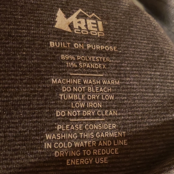 Rei base layer long sleeve grey striped shirt 👕 - Picture 6 of 7